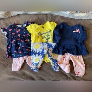 Baby girl outfit bundle